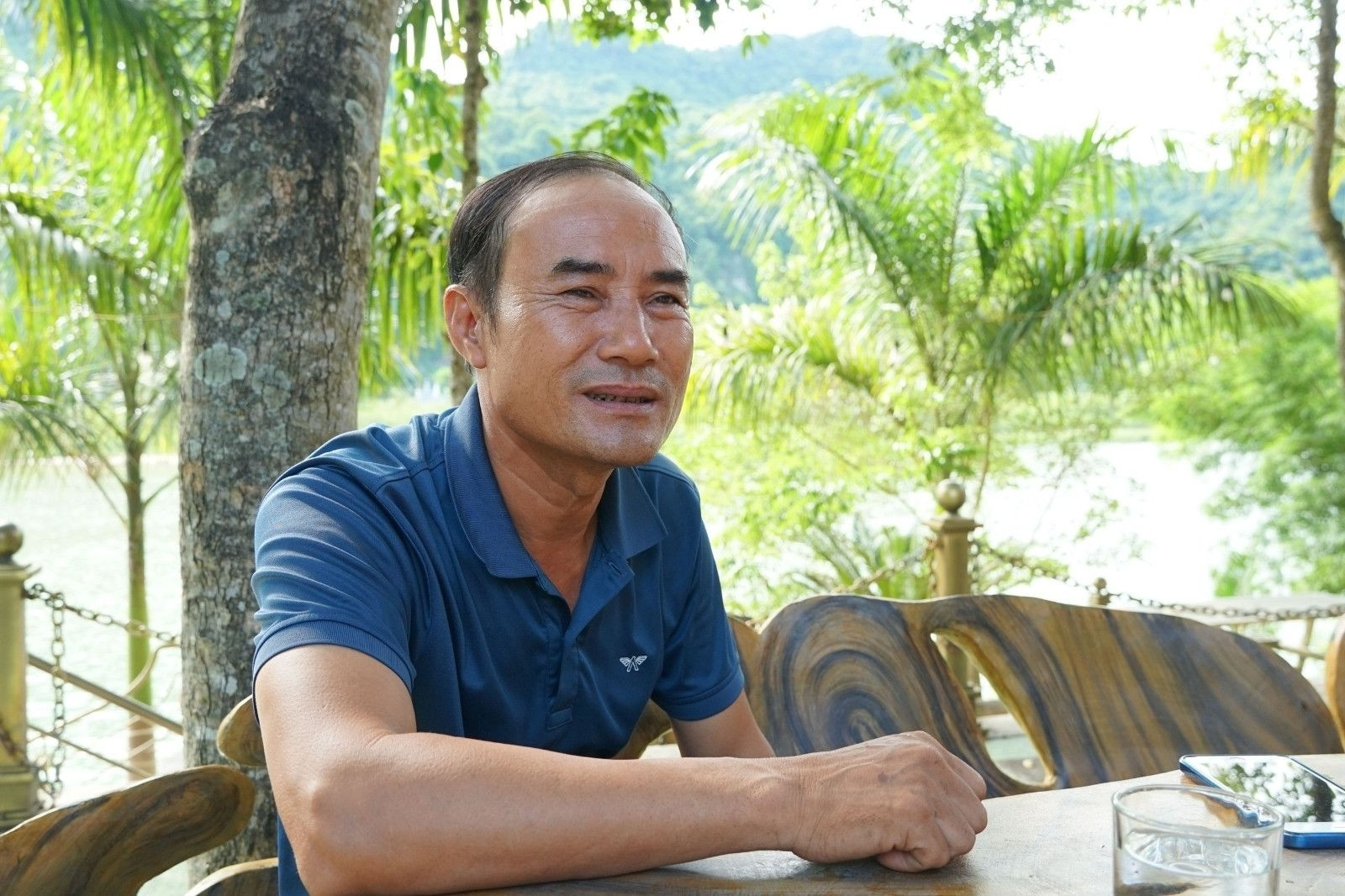 Ông Hồ Khanh, người phát hiện ra Động Thiên Đường vào năm 2005