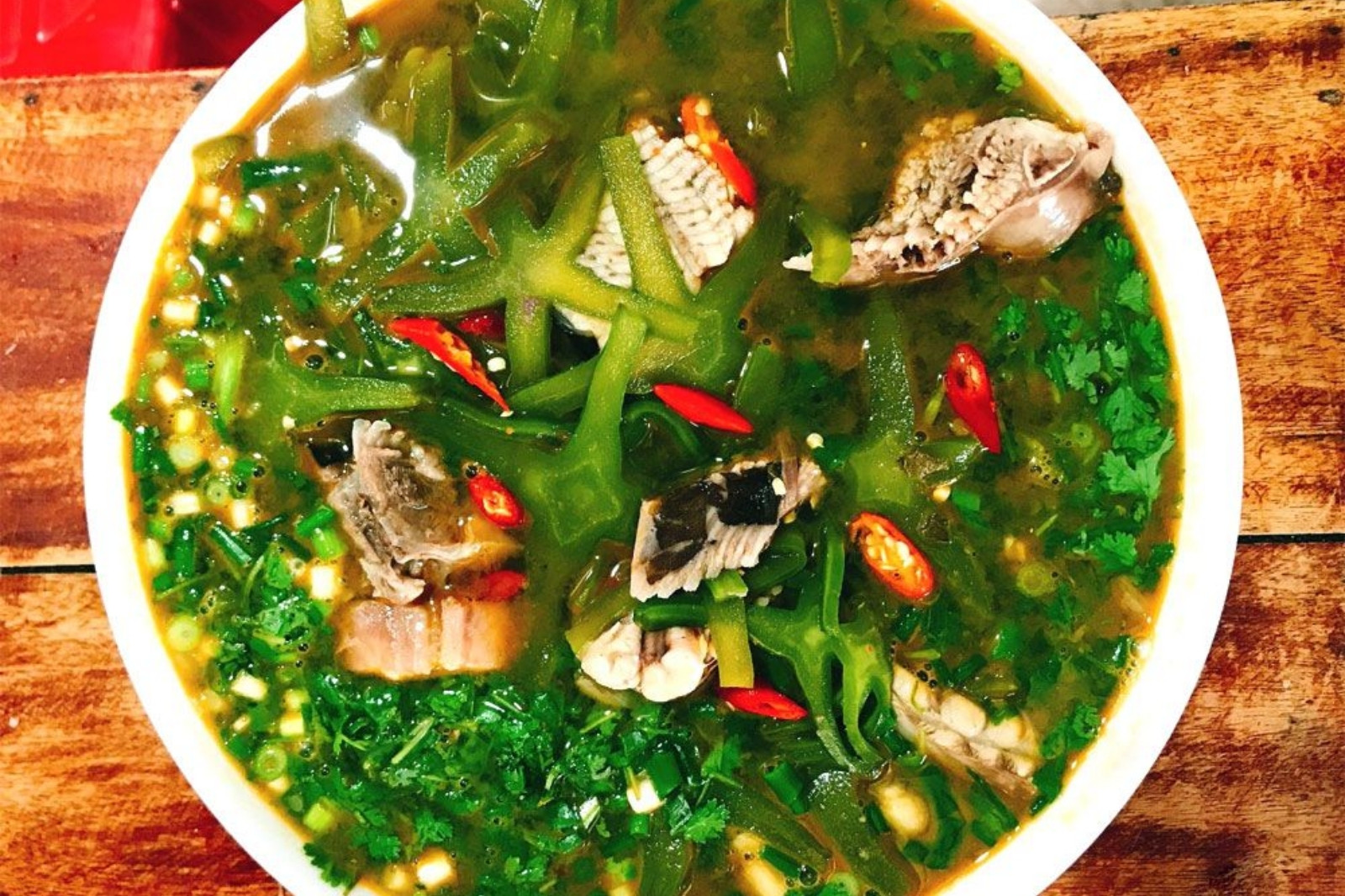 Canh cá đuối xương rồng